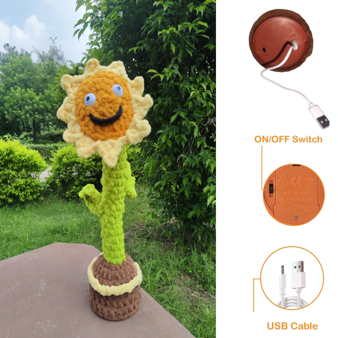 SHIROLI RECHARGEABLE DANCING  & SINGING SUNFLOWER SMART TOY - Image 7