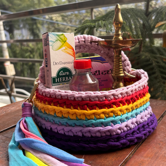 Shiroli Handmade Colorful Multipurpose Basket - Image2